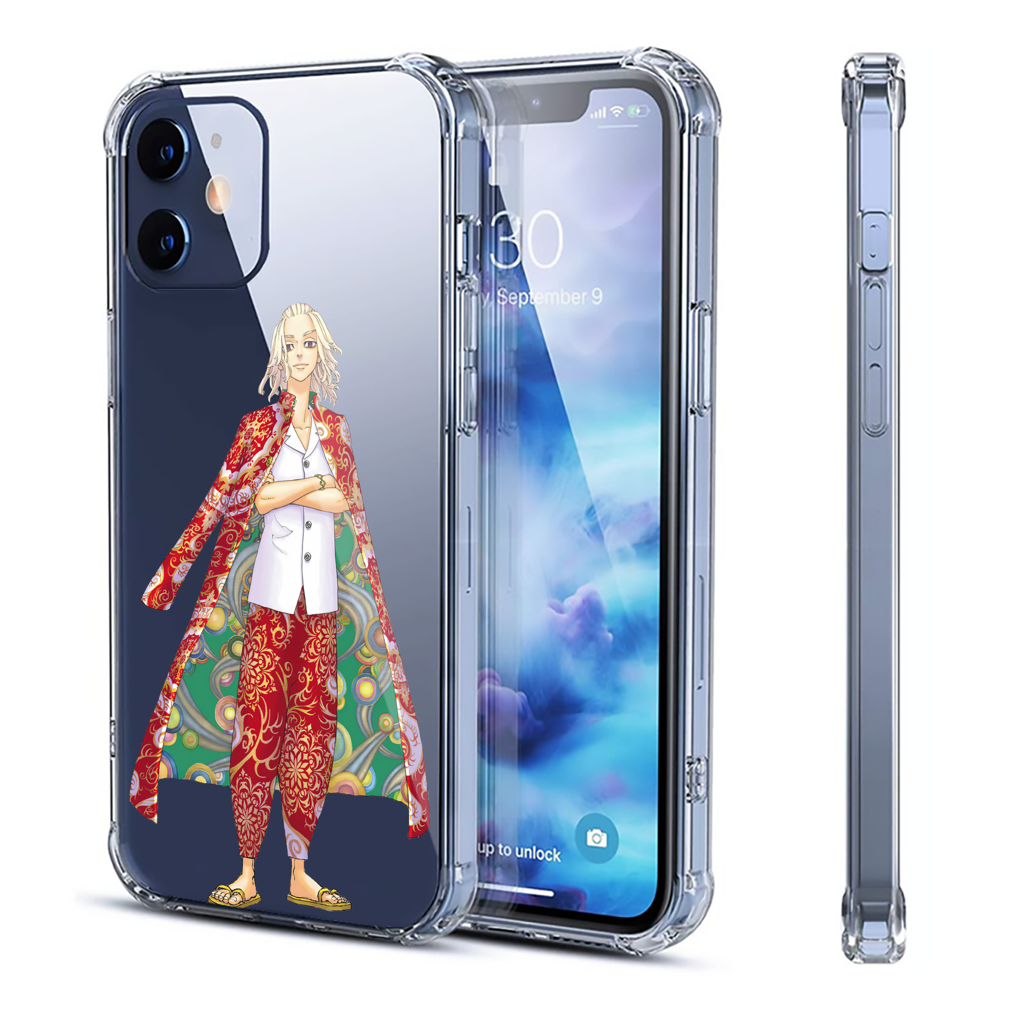（画像用） 東京リベンジャーズ Tokyo Revengers 【iPhone 12シリーズ対応】透明スマホケース（クリアソフトケース）